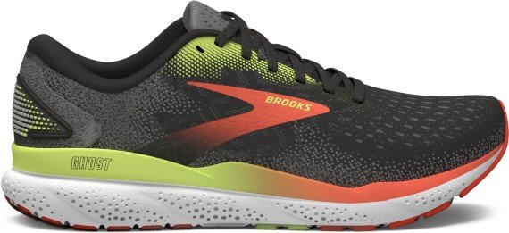 Brooks Ghost 16 Herrenlaufschuh schmaler Leisten Black/Ebony/Yucca