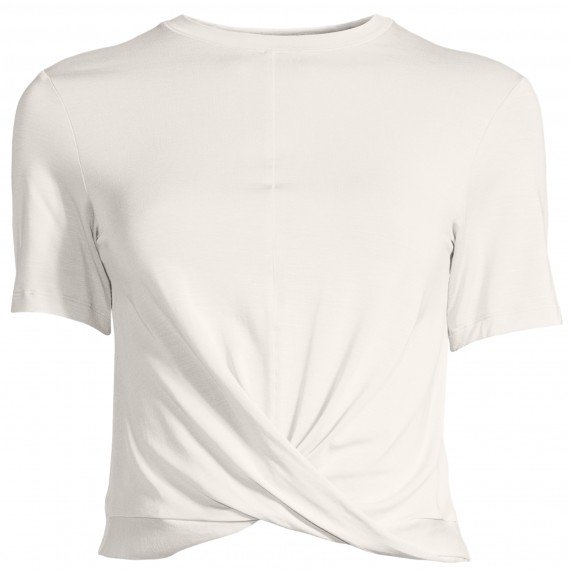 casall Delight Short Wrap Tee - Damen T-Shirt - Off White