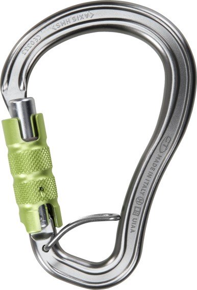 CLIMBING TECHNOLOGY Axis Hms Tgl - Hms-karabiner Mit Triplexverschluss - Silber/Grün