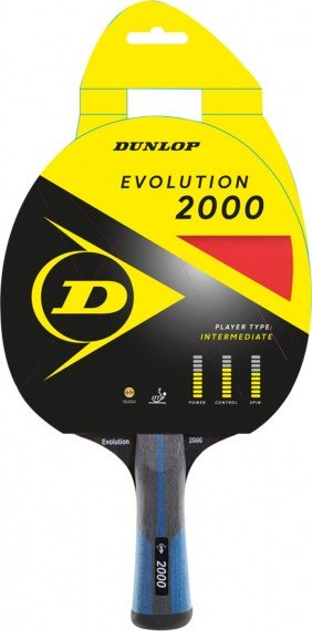 DUNLOP Tischtennis-Schläger - EVOLUTION 2000 - schwarz/rot