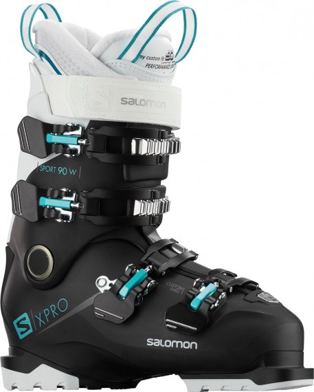 Salomon X Pro 90 W Sport - Damen Skischuhe - schwarz/weiß/blau