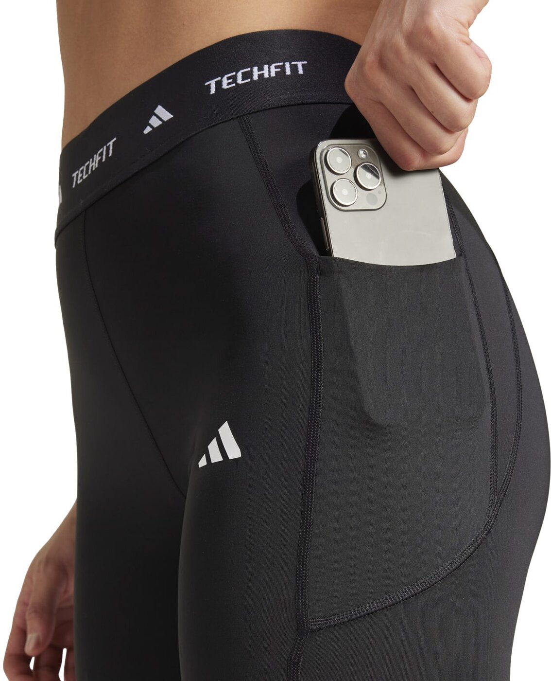 adidas Techfit Stash Pocket Full-length Leggings Black online kaufen